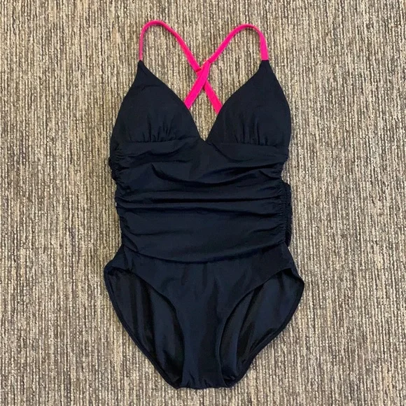 SPANX, Swim, Spanx Black One Piece Bathing Suit Size 6